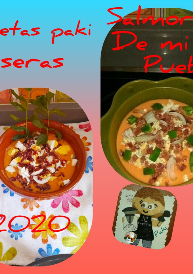 Una foto de Salmorejo🍅🍅 casero con TM5 a mi manera