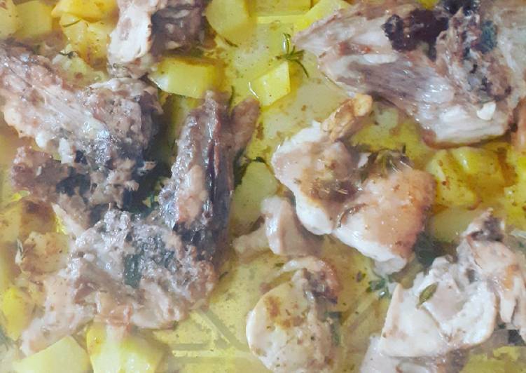 Ricetta Coniglio Con Patate Al Forno Di Fiore Cookpad