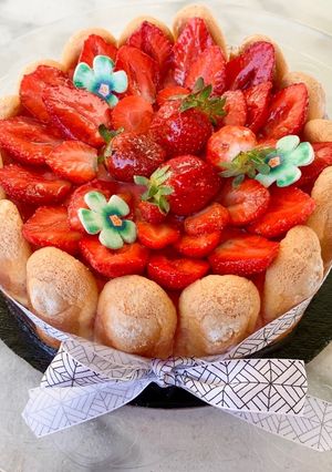Une photo de Charlotte aux fraises