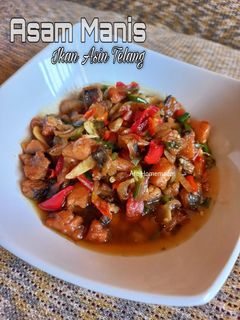 Foto resep Asam manis ikan asin telang