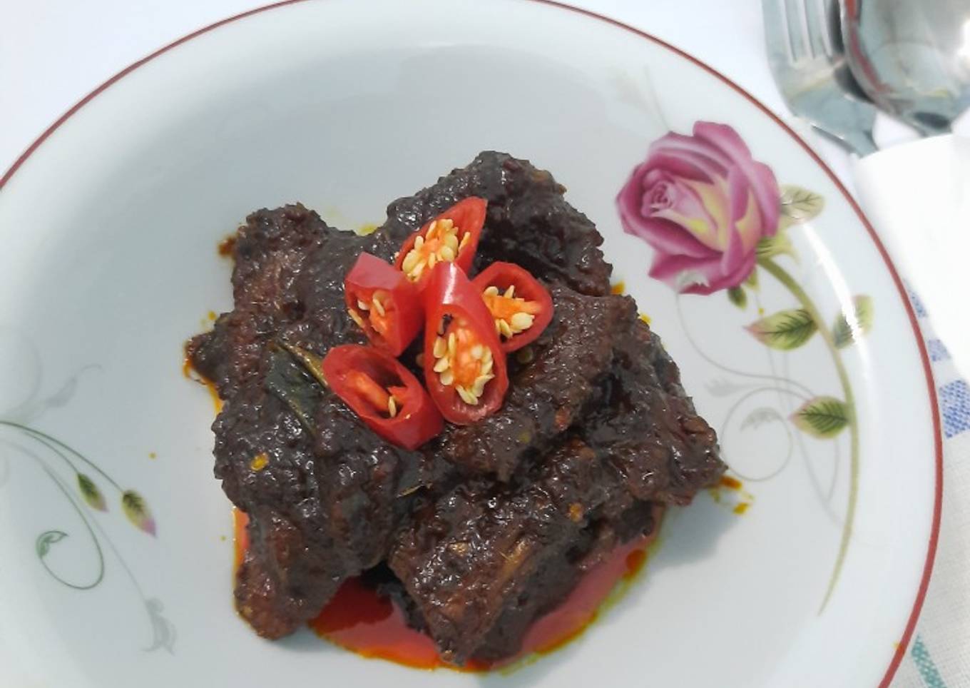 Rendang dengan Bumbu Instan