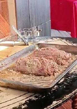 Una foto de Carne al horno rellena con Nuez