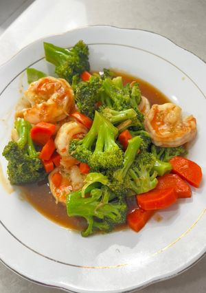 Foto resep Tumis Brokoli Udang (tanpa penyedap/MSG)