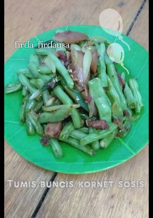Foto resep Tumis buncis kornet sosis
