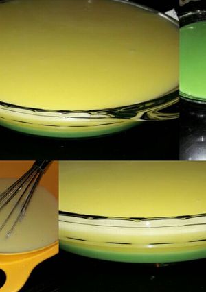Foto resep Puding pandan saos fla