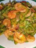 Tumis pare dan udang
