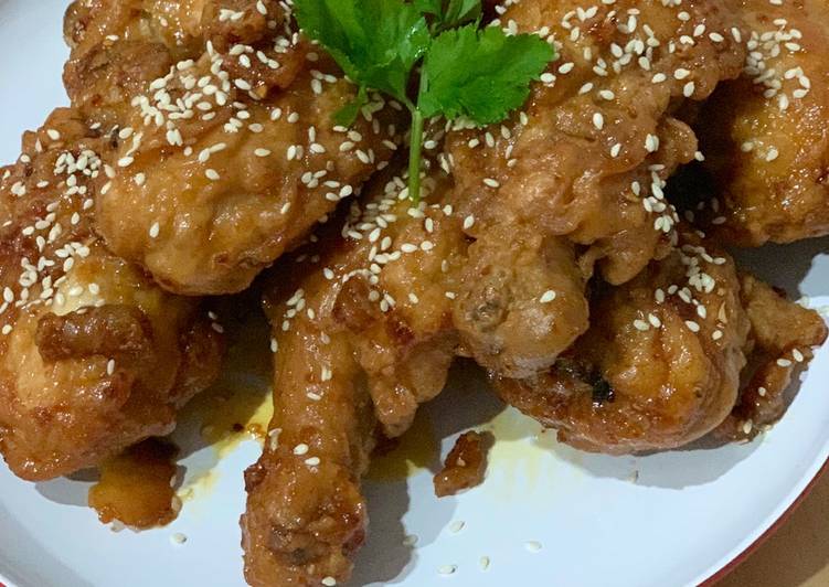 Cara Gampang Menyiapkan Ayam krispy Korea pedas manis, Sempurna