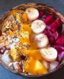 Eatclean/ Smoothie bowl (Sữa chua, Chuối, Xoài, Thanh Long, Hạnh Nhân, Granola)