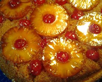 Easy Make Recipe Simple Memorial Day pineapple upside down cake in a cast iron sk Very Delicious