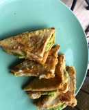 French toasts and avocado