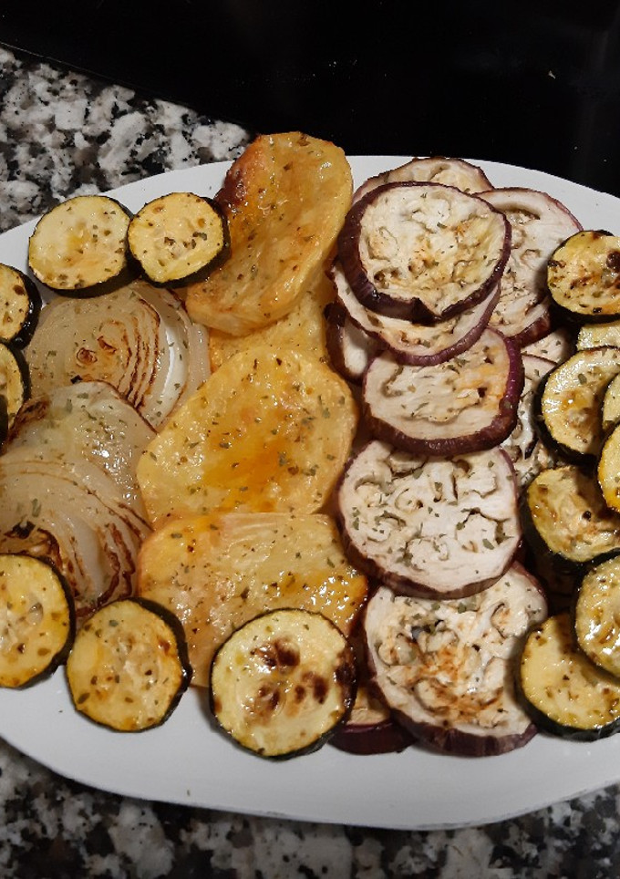 Una foto de Verdura al horno