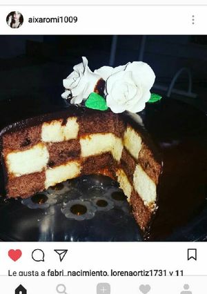 Una foto de Torta damero