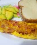 Omelette con salchichón😊