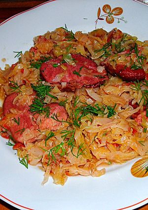 Foto principal de Col blanco con carne de pavo ahumada Rumania