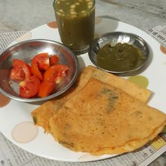 A picture of Moong Dal Chilla.