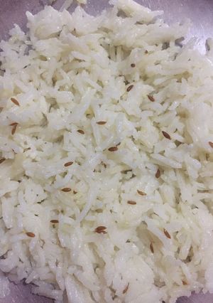 A picture of Jeera rice.