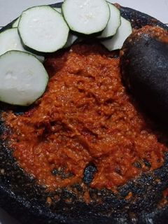 Foto resep Sambel Pecel Ayam (sambel penyetan, sambel ayam goreng)