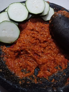 Foto resep Sambel Pecel Ayam (sambel penyetan, sambel ayam goreng)