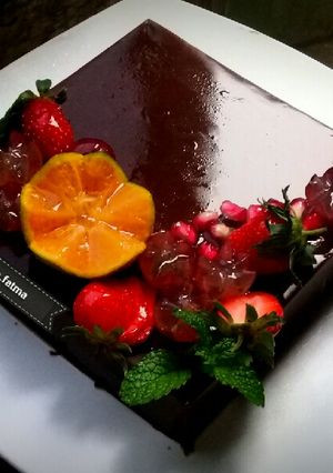Foto resep Pudding coklat buah