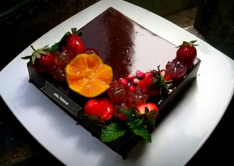Cara Menyiapkan Pudding coklat buah Anti Gagal!