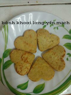 Hình của món Bánh khoai lang yến mạch.