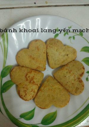 Hình của món Bánh khoai lang yến mạch.