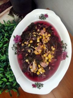 Foto resep Bayam Merah Bening Campur