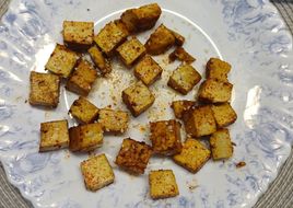 Japanese-inspired fried tofu