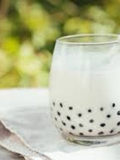 Una foto de Batido con leche vegetal