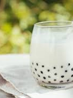Una foto de Batido con leche vegetal