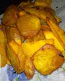 Deep fried sweet potatoes