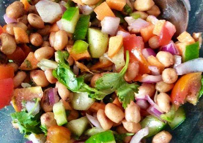 Vegan peanut chaat Recipe