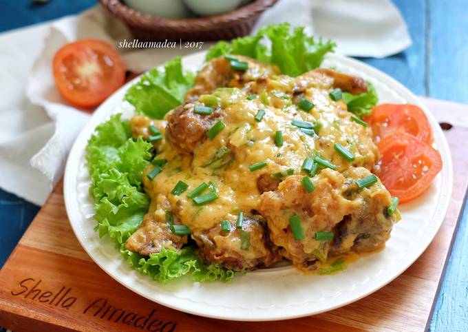 Bagaimana Menyiapkan Lele krispy saus Telur Asin creamy yang Bisa Manjain Lidah