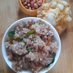 A picture of Sabudana khichdi (ekadashi special).