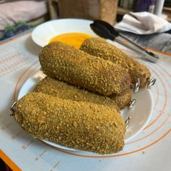 A picture of Keto corndog.