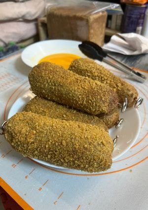 A picture of Keto corndog.