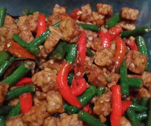 Resep Terbaik 29. tumis tempe kacang panjang Enak Sempurna