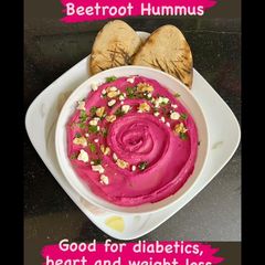 A picture of Beetroot Hummus.