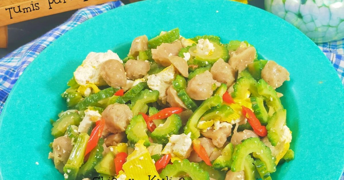 Tumis Pare Bakso Tahu