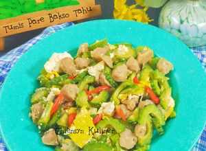 Foto resep Tumis Pare Bakso Tahu