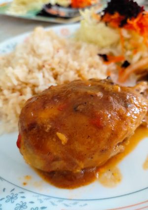 Una foto de Pollo en salsa BBQ