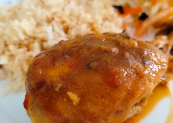 Pollo en salsa BBQ Receta de Rosa Piedrahita Parody- Cookpad