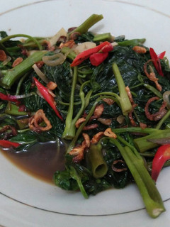Foto resep Cah Kangkung terasi sederhana