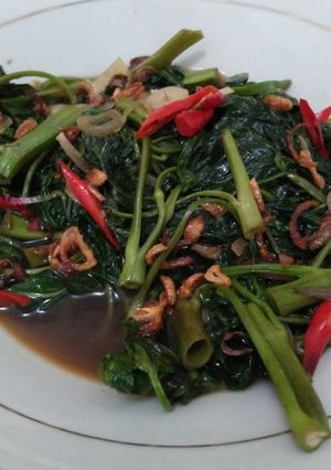 Foto resep Cah Kangkung terasi sederhana