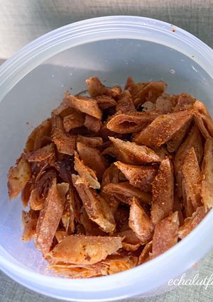 Foto resep Keripik Kulit Lumpia Pedas Boncabe