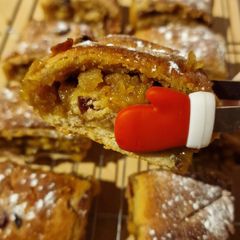 A picture of Vickys Quick Stollen Slices GF DF EF SF.