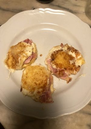 Foto di Cialdoni di mozzarella e prosciutto cotto