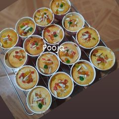 A picture of Vanilla flavoured cup cakes.