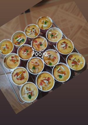 A picture of Vanilla flavoured cup cakes.