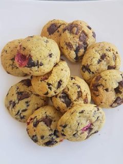 A picture of Cookies with Marshmallows and Chocolate Chips.